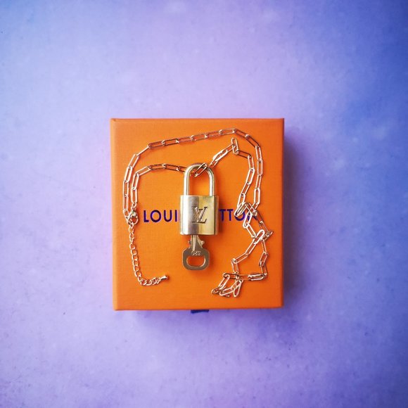 Louis Vuitton lock and key Necklace Pendant - Picture 1 of 6